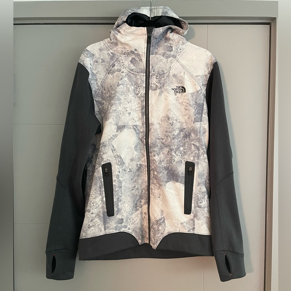 The North Face Gray and White Performance Jacket